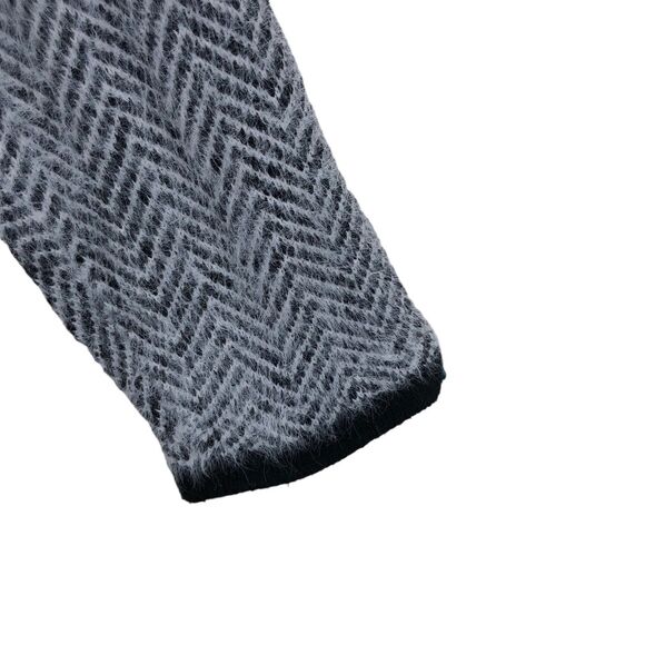 Women’s Grey Open Front, Long Cardigan, Eyelash Texture, Cozy, Front Pockets XL - Picture 4 of 7